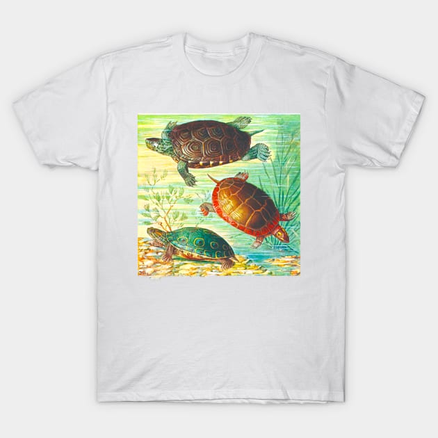 Turtles Turtles and Ocean T-Shirt by Marccelus